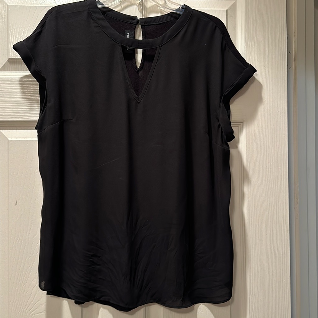 Black Basic Knit Back